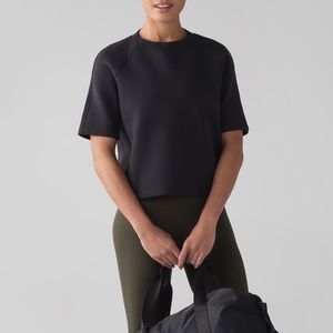 Lululemon NTS Cropped Short Sleeve Sweatshirt Top